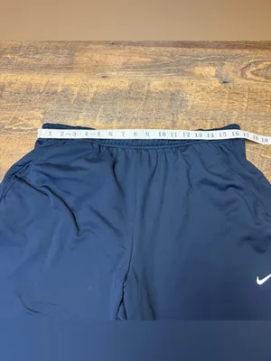 Nike Dri-FIT Running Joggers SweatPants Womens XXL 2XL Blue Zip Ankle 339669-475 thumbnail 5