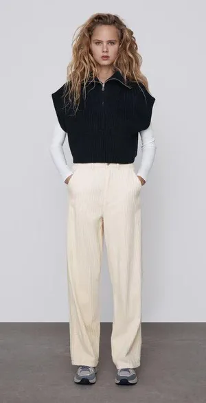 ZARA Black Vest thumbnail 3