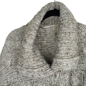 Miss Selfridge Cable Knit Button-Up‎ Chunky Cardigan Women's Size 10 Wool Blend thumbnail 2