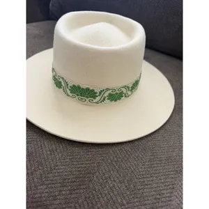 NWT Lack Of Color IVY BEVERLY Australian Wool Hat | Ivory & Green Large thumbnail 12