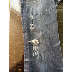 Big Star Nina Jeans Sz 30L Long‎ Dark Denim Distressing Straight Leg Western thumbnail 13