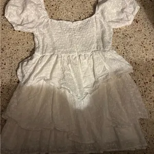 Be Cute Mini Dress in white from Hello Molly. Large white thumbnail 7