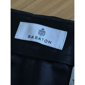 Aritzia Babaton‎ Refined Satin Cargo Pants Size 2 Black Ankle Straps Pockets thumbnail 4