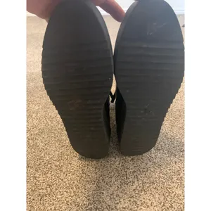 H&M Platform Ankle Boots Womens 8 Black Excellent Side Zip Lug Sole 1090478 thumbnail 7