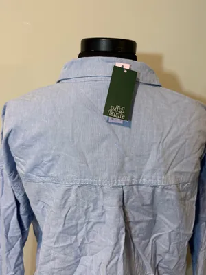 NWT Wild Fable Crop Top Button Down Shirt in Size XL thumbnail 5