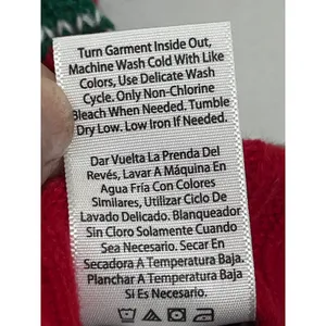 Holiday Time Ugly Unisex Christmas Santa Sweater Pocket House‎ Red/Green Sz S thumbnail 8