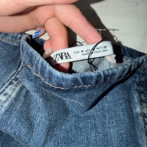 zara denim tube top  thumbnail 4