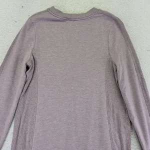 Athleta Balance Dress Long Sleeve Crew Tunic‎ Pockets Active Casual Mauve Small thumbnail 5