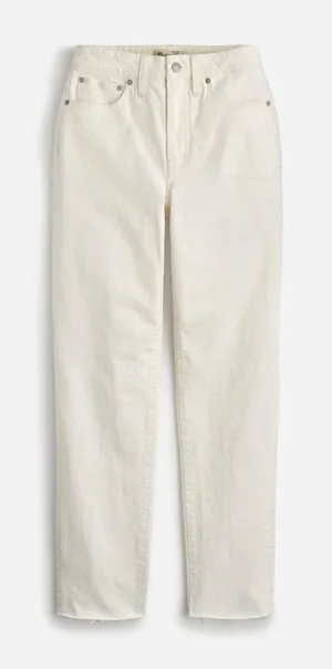 Madewell The Petite Curvy Perfect Vintage‎ Jean White Denim NWT Size 24P thumbnail 1