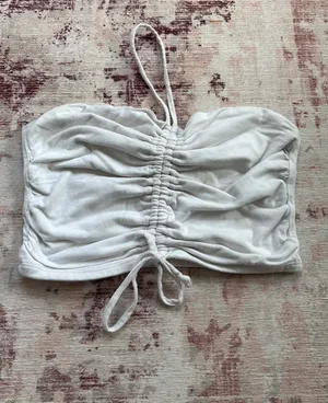 Garage White Halter Top thumbnail 1