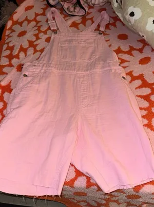 Lovers and Friends Pink Overalls thumbnail 1