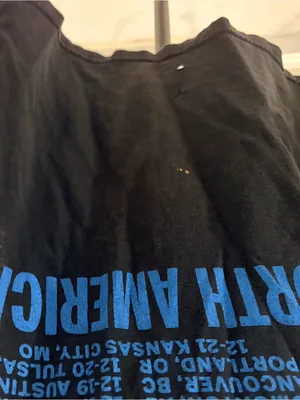 Vintage The Black Keys Tour Graphic Muscle Tee - Blue on Black thumbnail 6