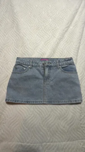 Edikted Chiara Denim Micro Skirt thumbnail 2