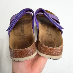 Birkenstock Betula 39 Sandals Purple Slide Two Strap Cork Footbed Adjustable Comfort Shoes thumbnail 10