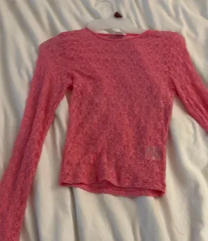 Cotton On pink lace top  thumbnail 1