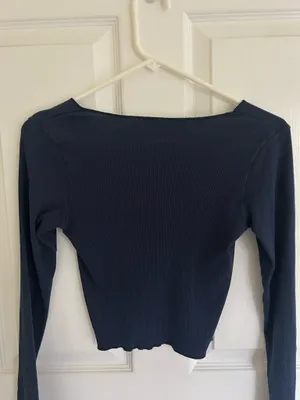 Brandy Melville Navy Long Sleeve thumbnail 3