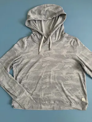 Vuori‎ Halo Essential Hoodie Pale Heather Camo Sweatshirt thumbnail 5