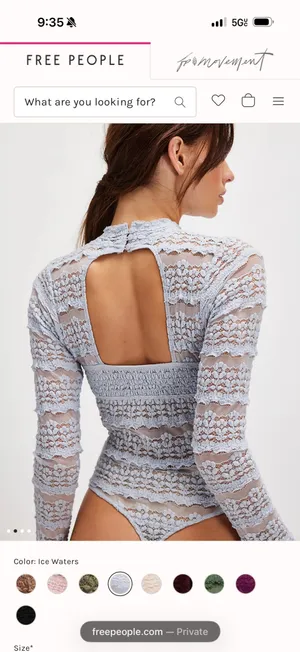 Free People Angelina Lace Body Suit thumbnail 2