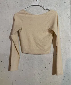 Aerie Long Sleeve Scoop Back Long Sleeve T-Shirt | Size: Small thumbnail 1