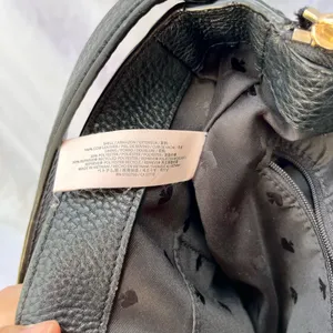 Kate Spade | Black Pebbled Textured Cow Leather Hobo Shoulder Bag Purse thumbnail 9