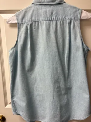 Sleeveless 4th of July denim top thumbnail 3