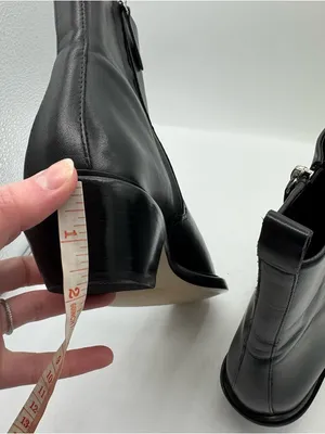 NEW Everlane‎ The Havana Boot Black Leather Size 7.5 Neutral Western Minimalist thumbnail 5
