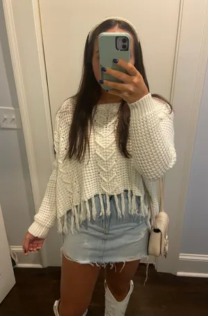 Boutique Fringe Sweater thumbnail 1