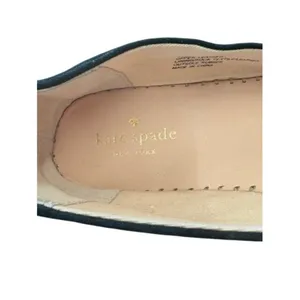 Kate Spade Black Suede Leather‎ Espadrille Flats Womens Size 10M thumbnail 5