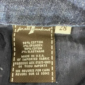 A Pocket Flair hem Low Rise Blue Jeans By 7 For All Mankind 28 thumbnail 8
