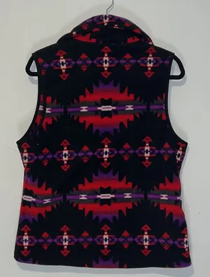 Ralph Lauren Fleece Aztec Southwestern Print Vest thumbnail 2