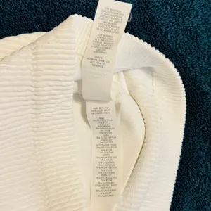 201 | NWOT Aerie Real Good Womens XS Ribbed High Neck Halter Crop‎ Top White thumbnail 5