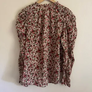 Free People Meant to Be Vintage Floral Boho Romantic Long Sleeve Blouse L thumbnail 6