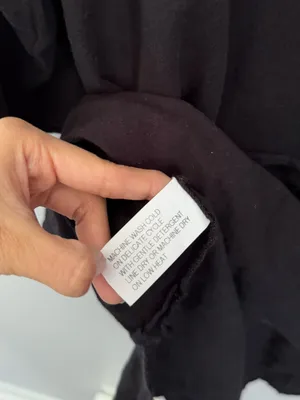 Zen Cheyenne 1X Tunic Top Black‎ Lagenlook Oversized Relaxed Linen thumbnail 6