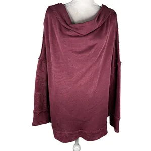 Free People Otto Slouchy Sweatshirt Tunic Oversized Jasper Rose M thumbnail 13
