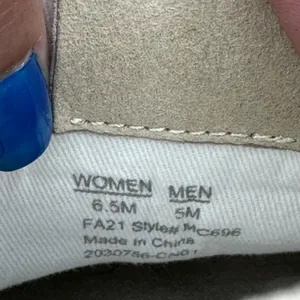 Madewell Court Leather Sneakers Cloudlift Lace Up Low Top Ivory Multi W6.5 M5 thumbnail 7