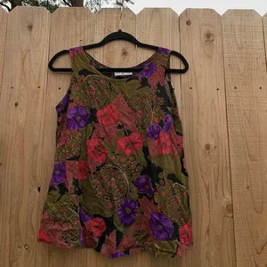 Vintage tank top size large spring summer Whimsygoth date cottagecore‎ thumbnail 2