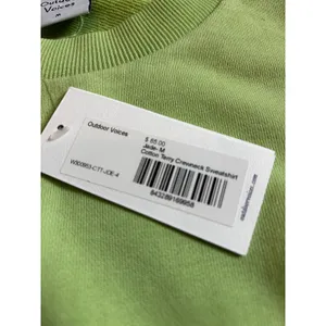 NWT Outdoor Voices Sweatshirt M Jade Green Cotton Terry Crewneck Athleisure thumbnail 3