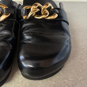 Alohas Black Fireplace Chunky Preppy Coastal Minimalist Lagenlook Clogs 40/10 thumbnail 4