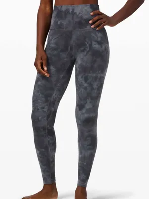 Lululemon Align Pant Diamond Dye Full Length Leggings Size 8 Pitch Graphite Gray thumbnail 2