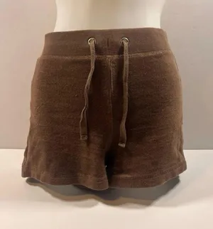 Velour Shorts Brown Size XS thumbnail 1