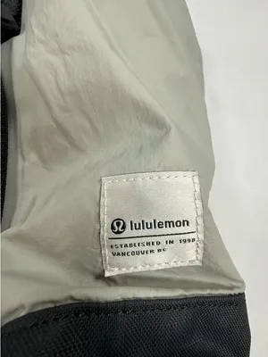 lululemon athletica Light Gray and Black Convertible Nylon Tote thumbnail 11