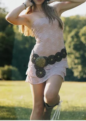 Edikted Scarlett layered lace mini dress thumbnail 1