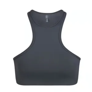 Skims (B10) Swim High Neck Racerback Bikini Top - gunmetal NWT thumbnail 3