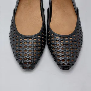 Vionic Womens Gracia Woven Leather Flats Size 6 Black Pointed Toe Comfort Shoes thumbnail 9