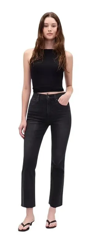 Gap Women's Kick Fit High Rise Jeans Washed Black Size 28/6R thumbnail 1