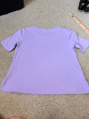 Orvis Classic Collection Lavender Pima Cotton Tee Soft Coastal Short‎ Sleeve S thumbnail 5
