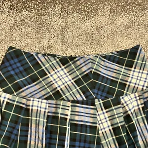 Womens sz10 American Eagle Plaid Pleated Mini Skirt - Blue & Green Tartan thumbnail 2