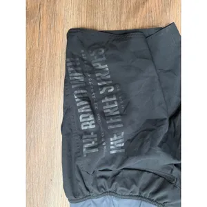 Adidas Women Black Grey‎ Athletic Training Shorts Three Stripes Graphic Small thumbnail 4