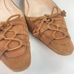 CHRISTIAN LOUBOUTIN Brown Suede Leather Flats - Size 36/6 thumbnail 15
