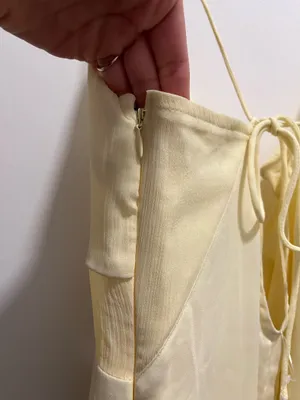 Abercrombie Tie-Back Sheer Slip Midi Dress thumbnail 9